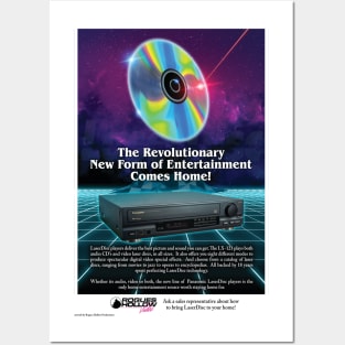 Retro Video Store LaserDisc poster Posters and Art